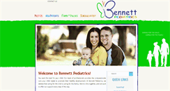 Desktop Screenshot of bennettpediatrics.com