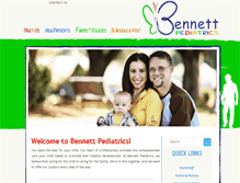 Tablet Screenshot of bennettpediatrics.com